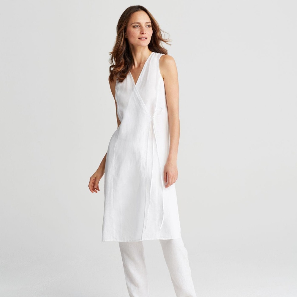 (nwt) Organic Linen Long Tunic / Dress